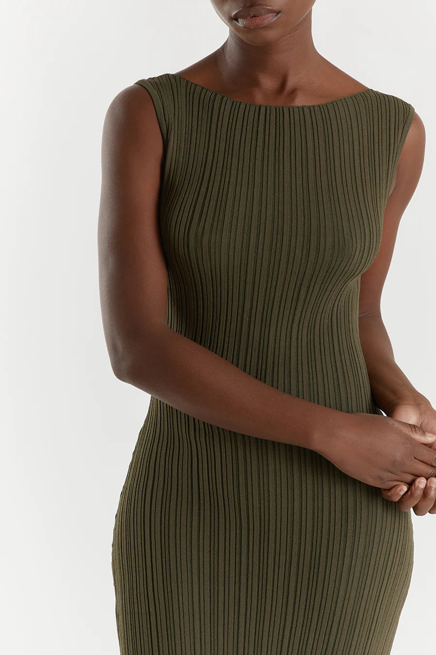 Sienna Knit Midi - Olive
