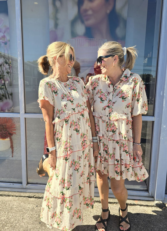 Marseille Ditsy Midi Candace Dress