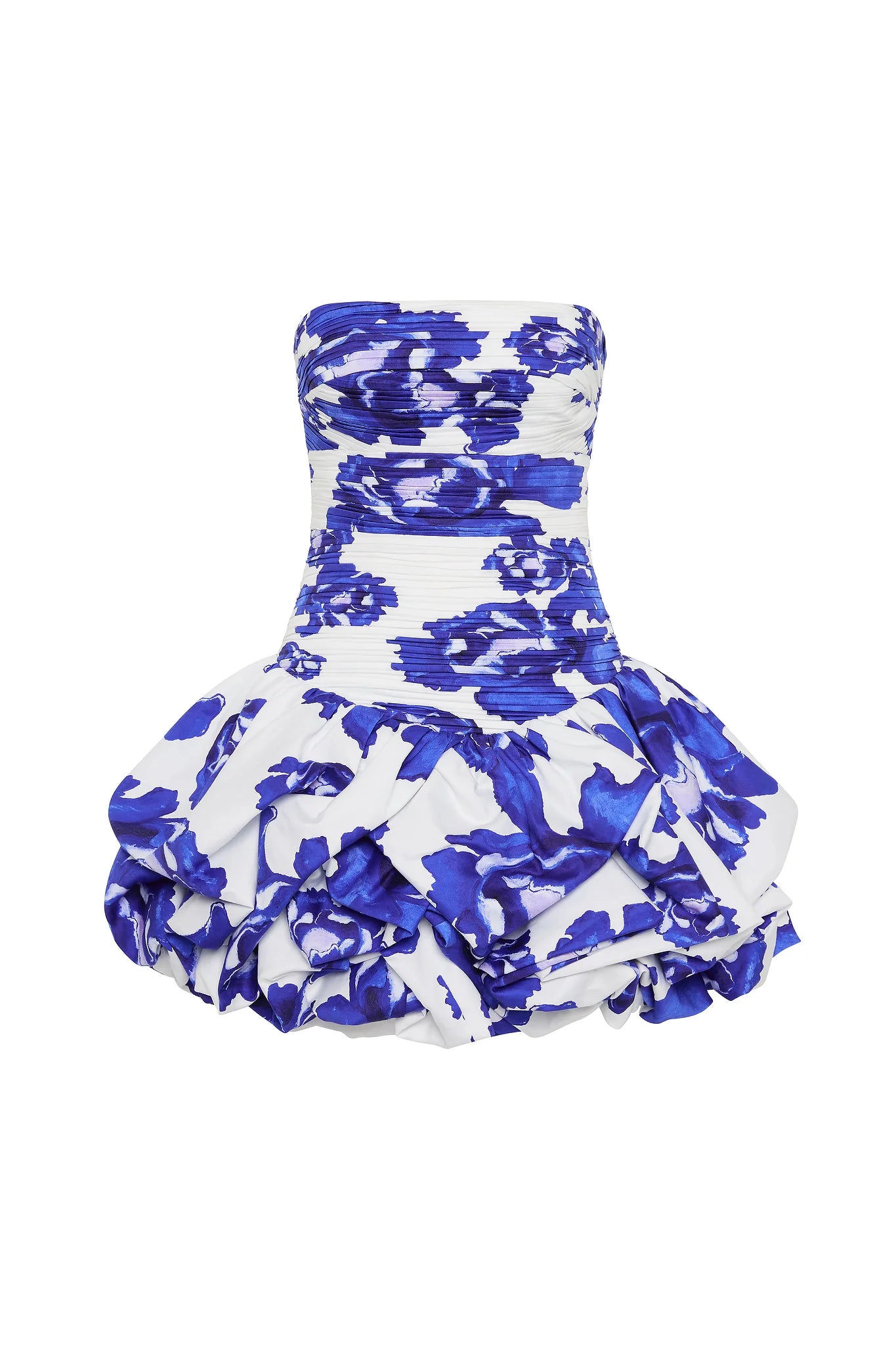 Violette Bubble Hem Mini - Boldly Blooming Coblat