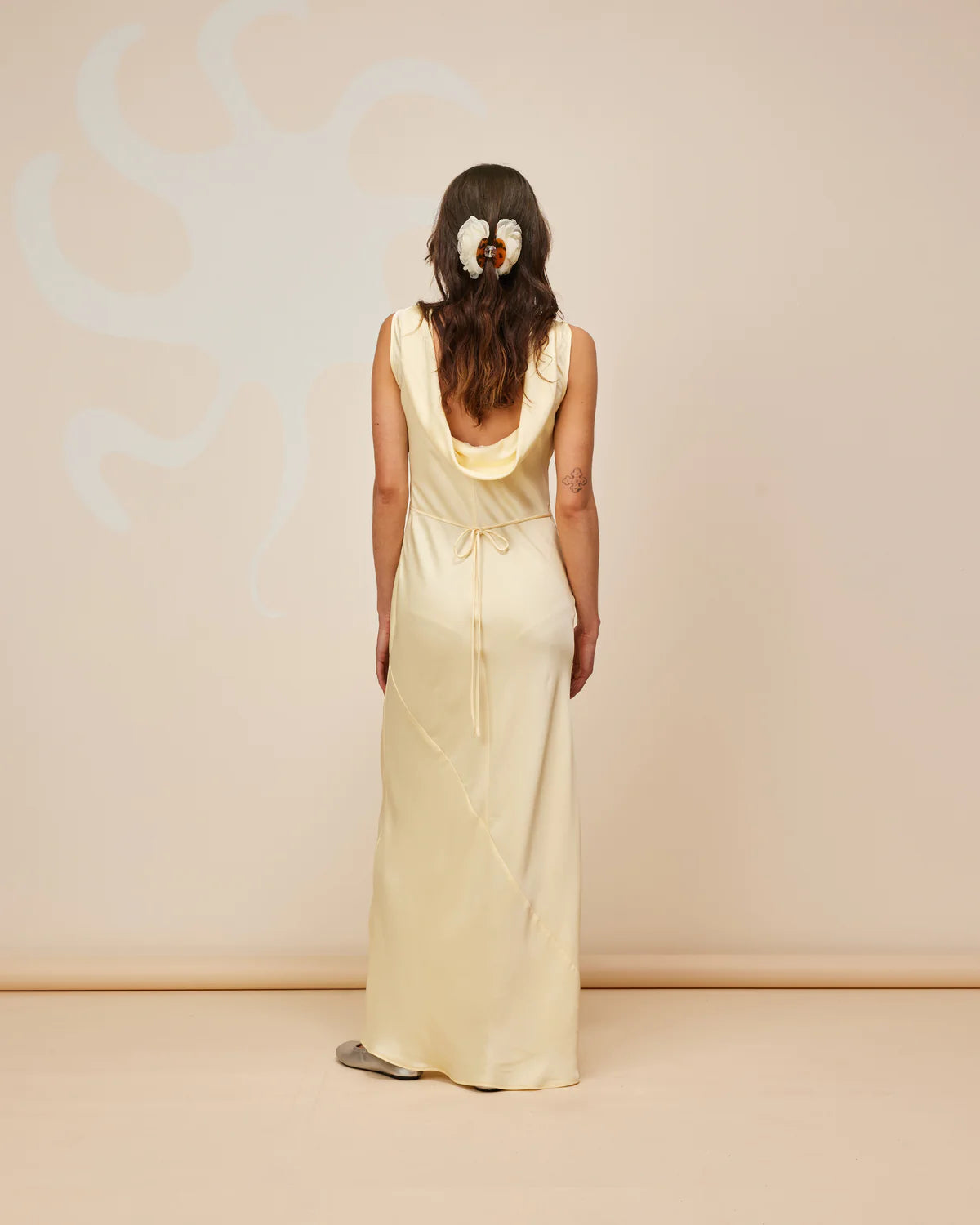 Firebird Cowl Gown Butter