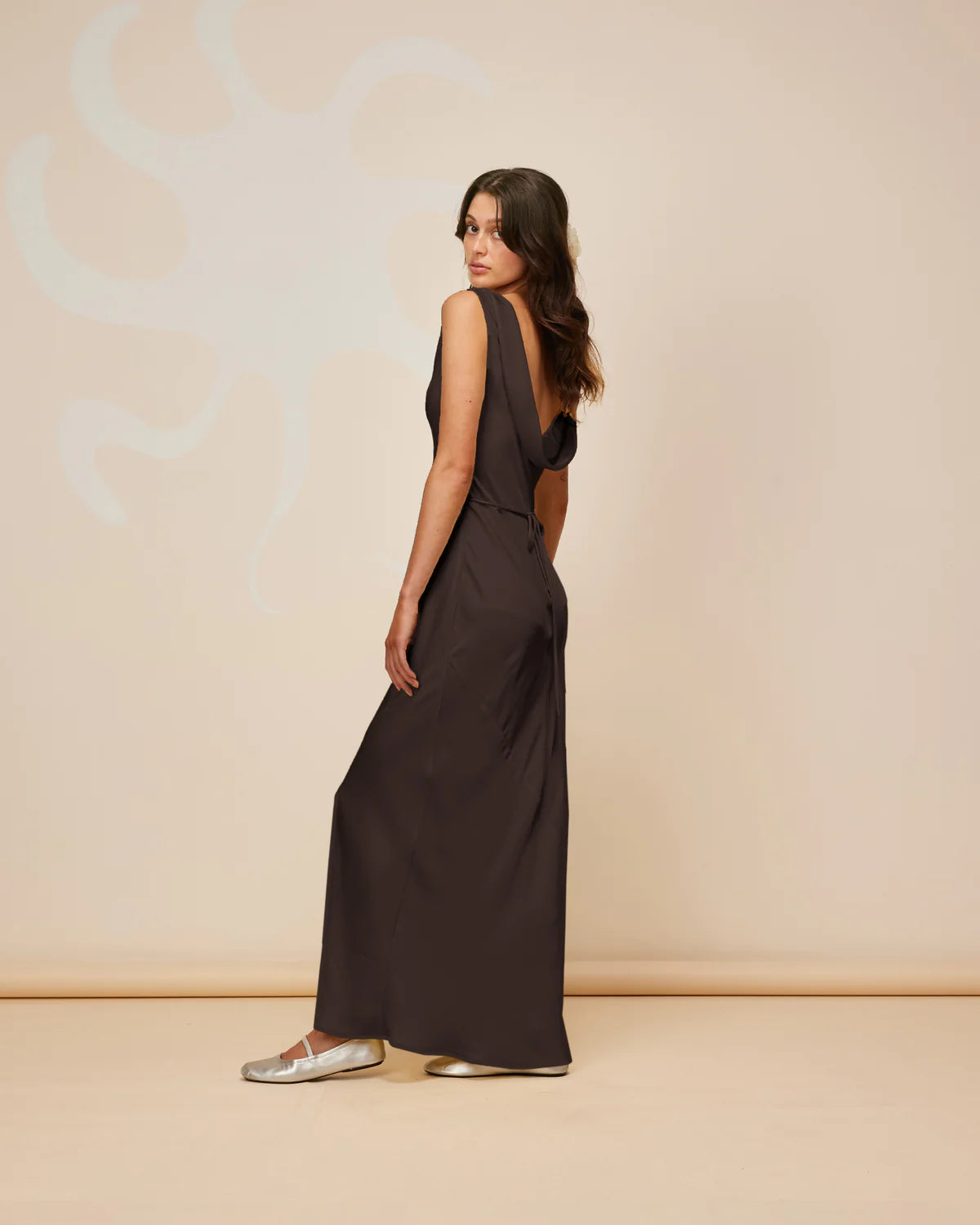 Firebird Cowl Gown Expresso