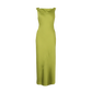Firebird Cowl Gown Pea Green