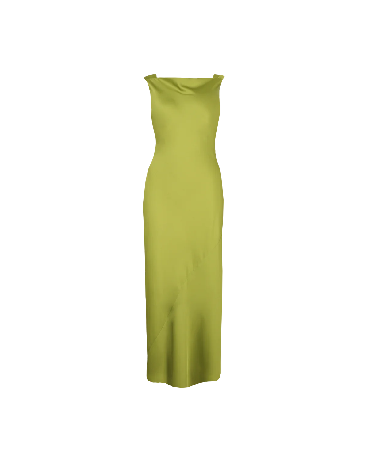 Firebird Cowl Gown Pea Green