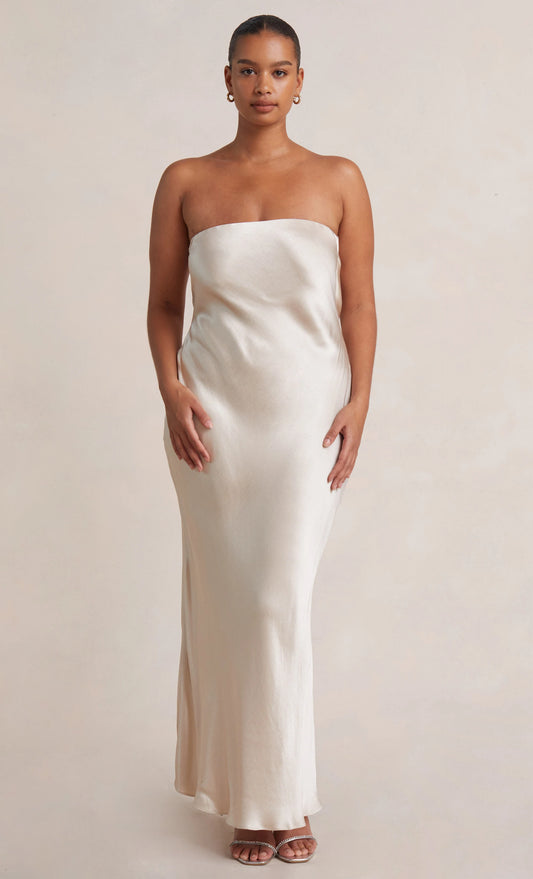 Moon Dance Strapless Maxi - ivory