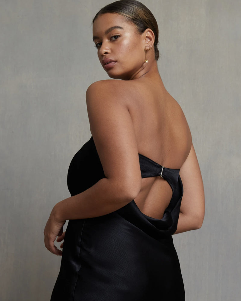 Moon Dance Strapless Maxi - black