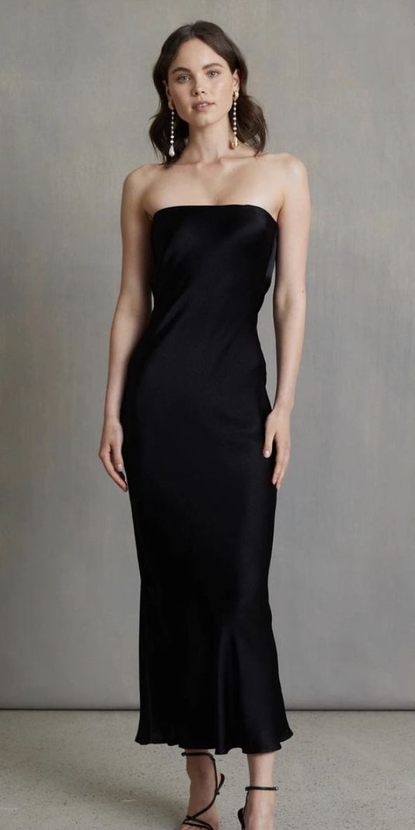 Moon Dance Strapless Maxi - black