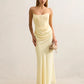 Isra Drape Strapless Maxi Dress
