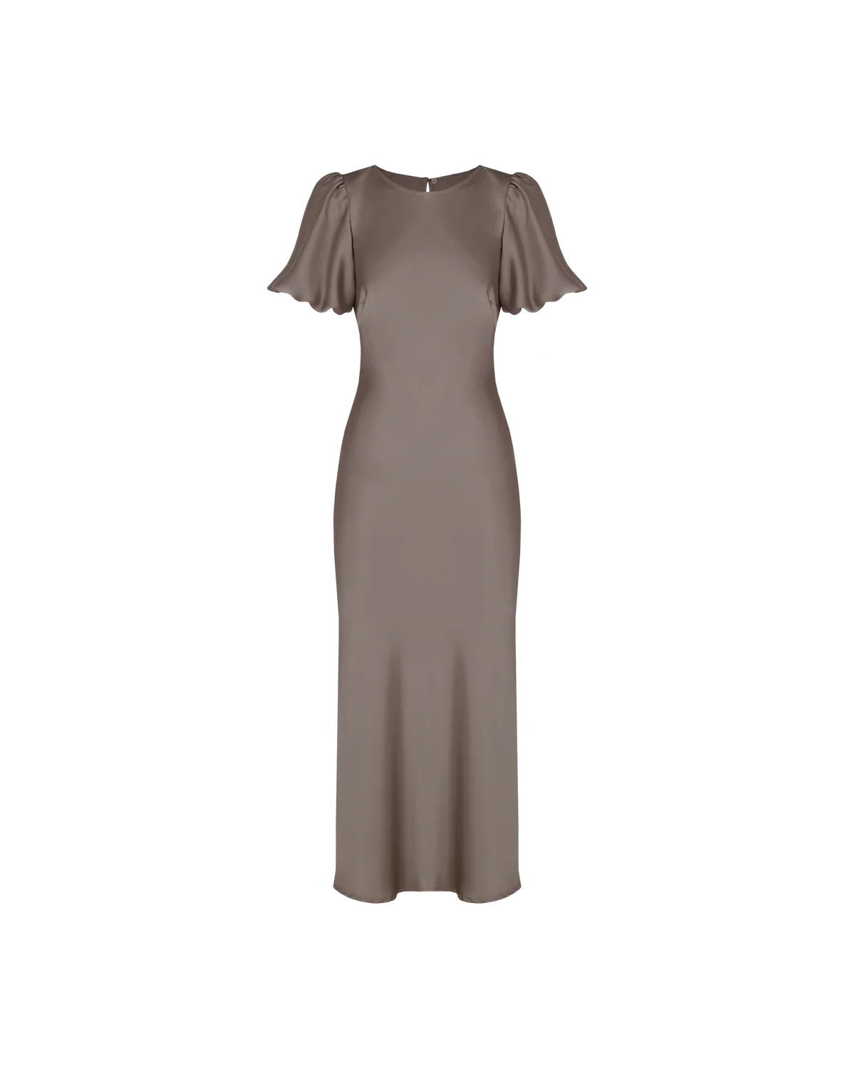 Kendall Satin dress - Charcoal