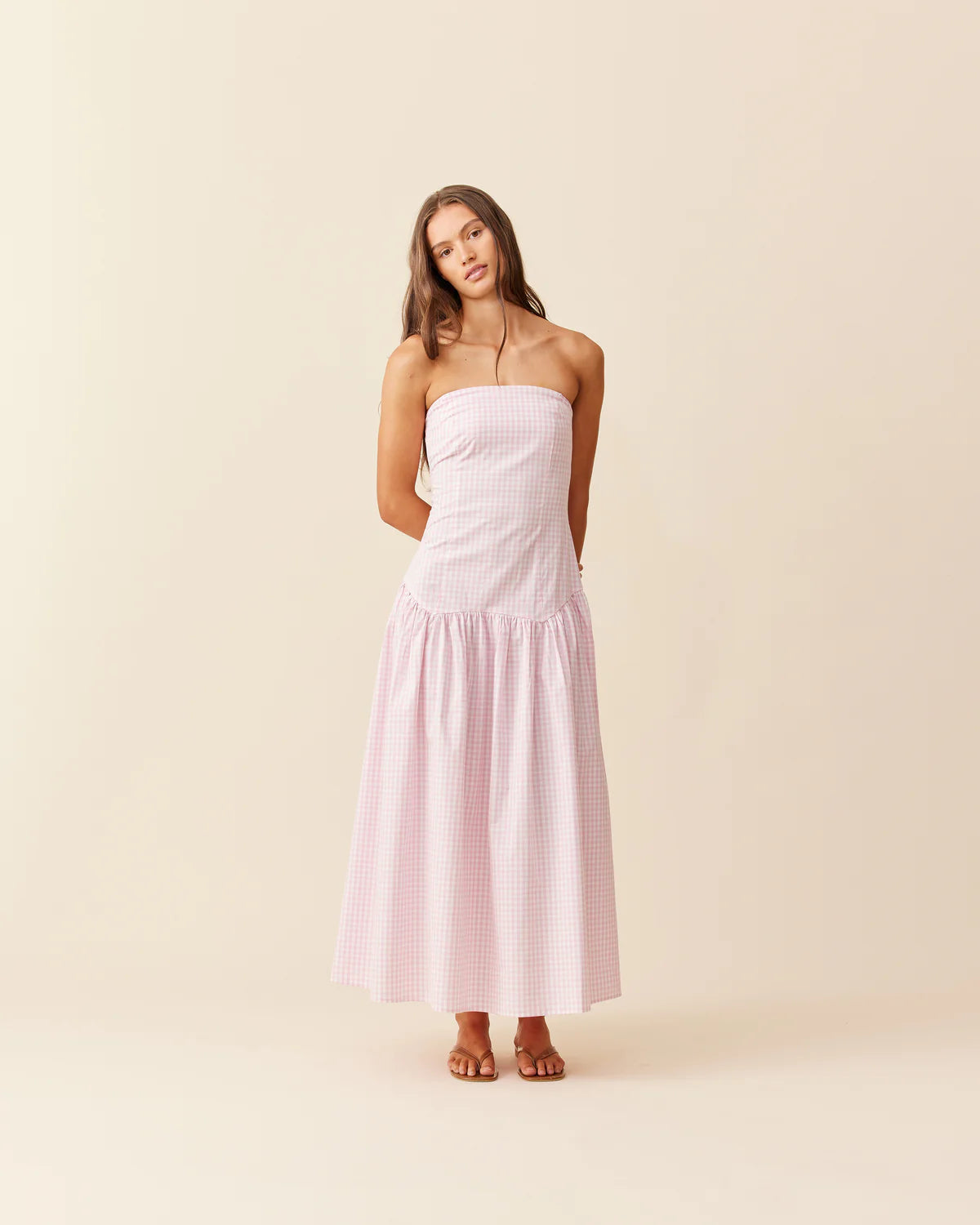 Trulli Maxi - Pink Gingham