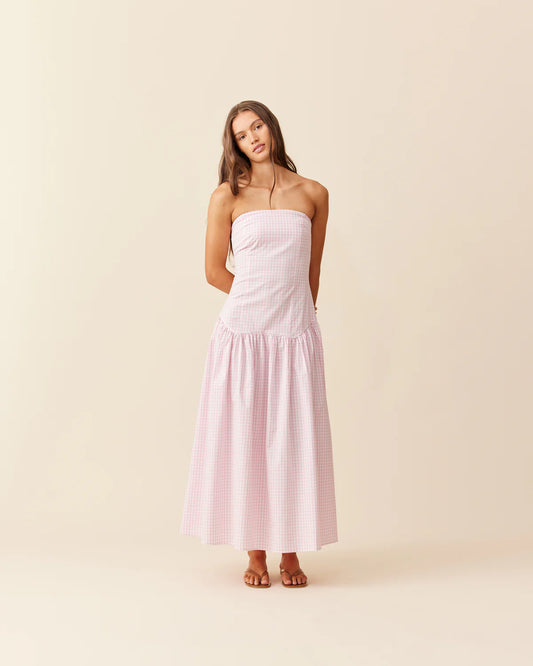 Trulli Maxi - Pink Gingham