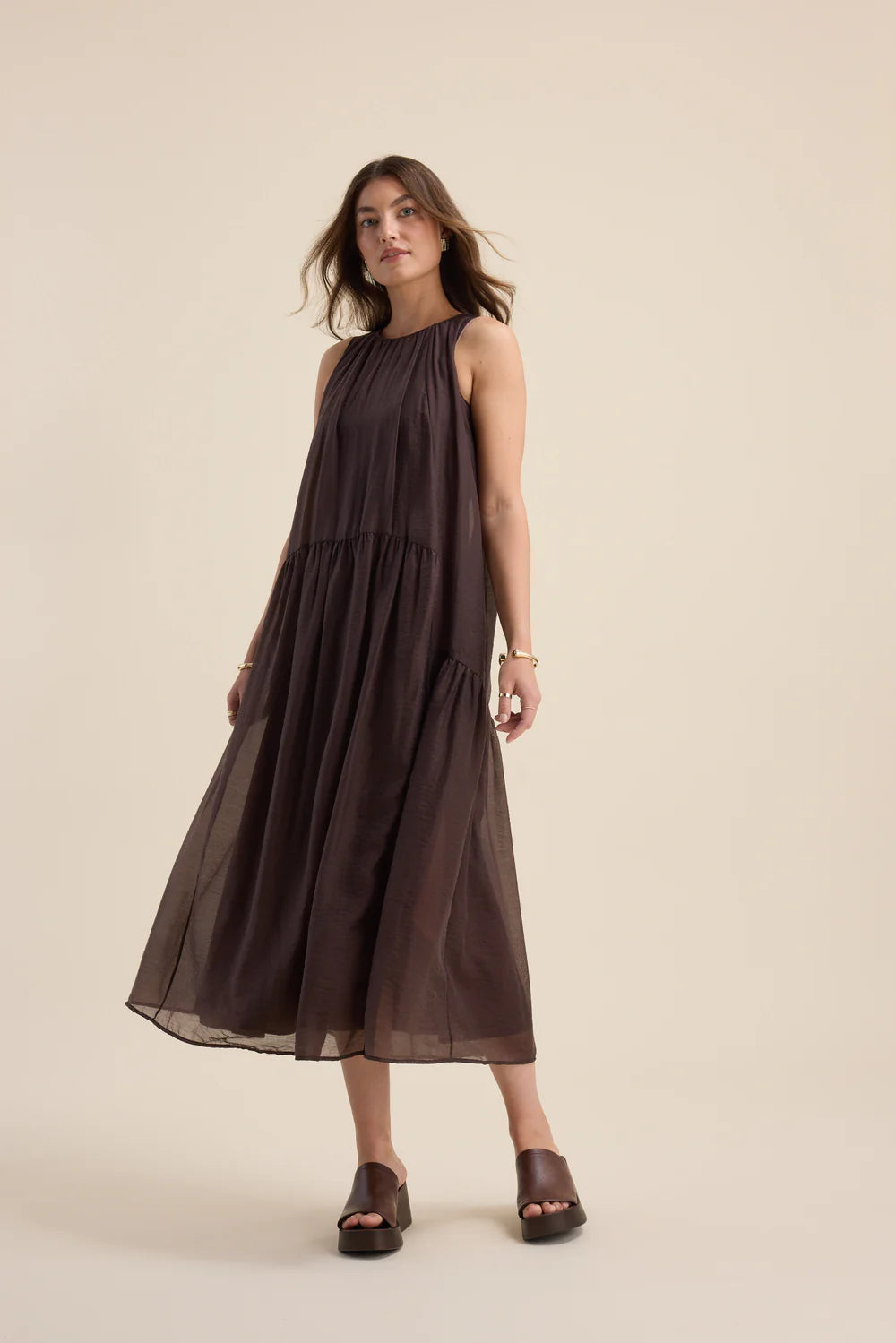 Alana Gathered Detail Dress