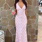 Farida Pink Lace Maxi