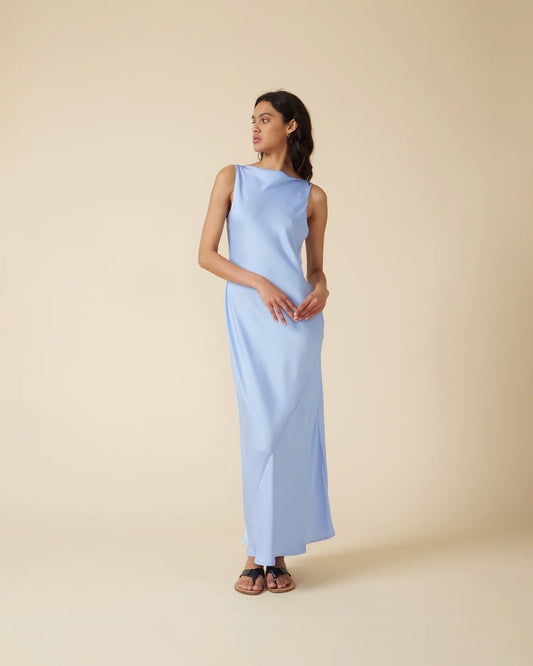 Firebird Cowl Gown Blue