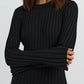 Ada Long Sleeve Midi - Black