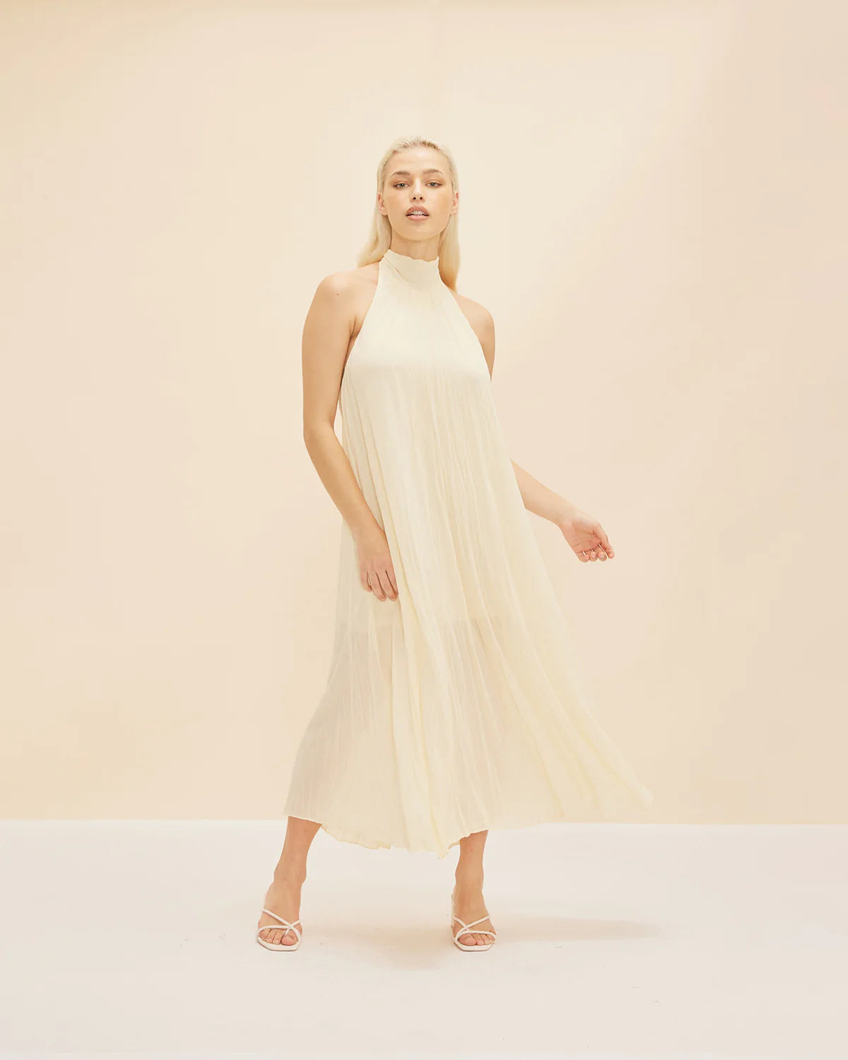 Cascade Crush Gown - Butter