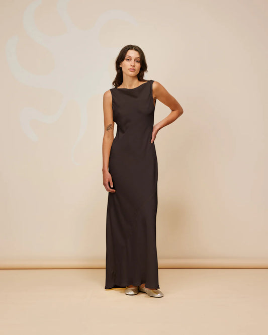 Firebird Cowl Gown Expresso