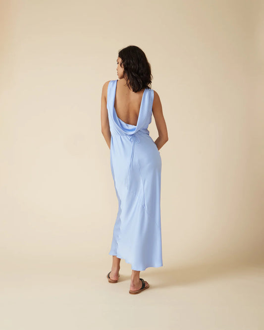 Firebird Cowl Gown Blue