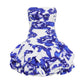 Violette Bubble Hem Mini - Boldly Blooming Coblat