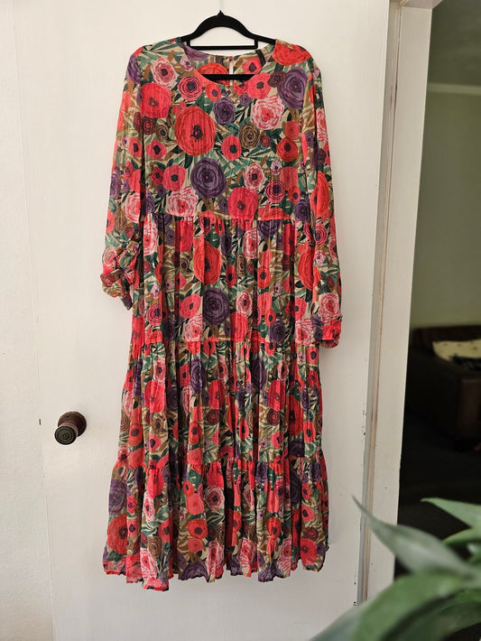 L/S Tiered Dress
