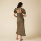 Kos Linen Midi - Khaki