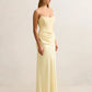 Isra Drape Strapless Maxi Dress