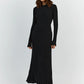 Ada Long Sleeve Midi - Black