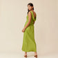 Firebird Cowl Gown Pea Green