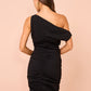 Issy One Shoulder Midi - Black