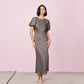 Kendall Satin dress - Charcoal