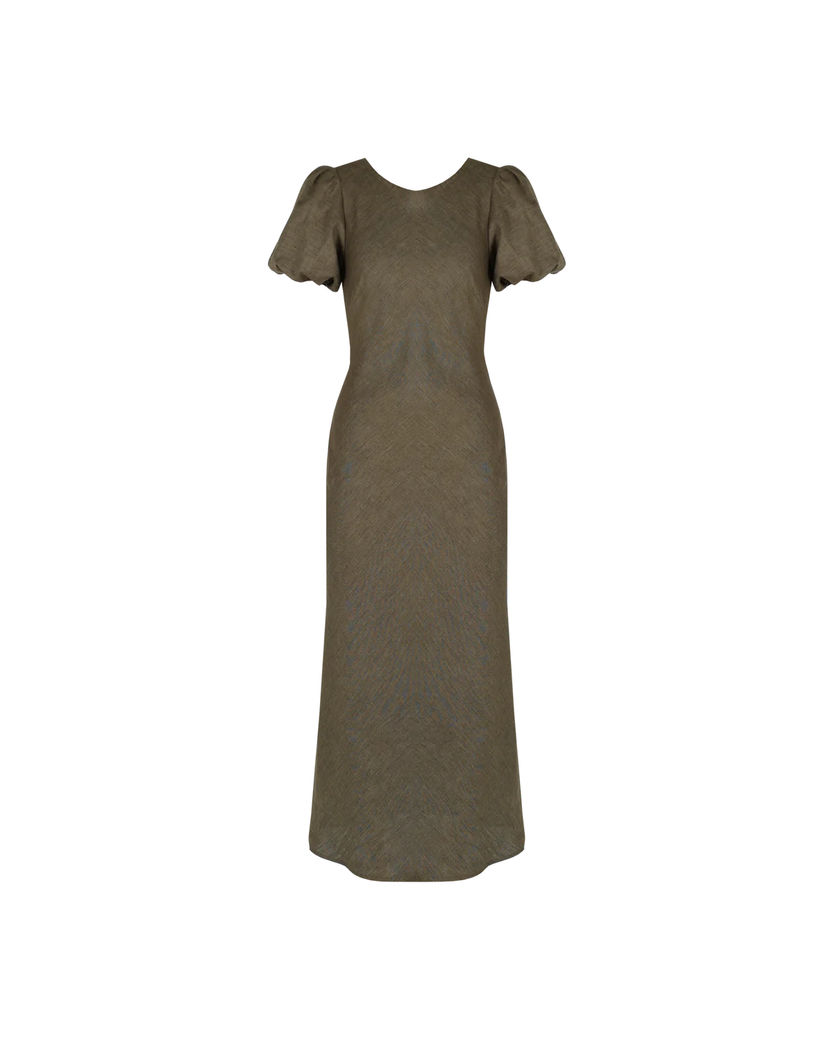 Kos Linen Midi - Khaki