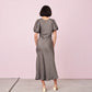 Kendall Satin dress - Charcoal
