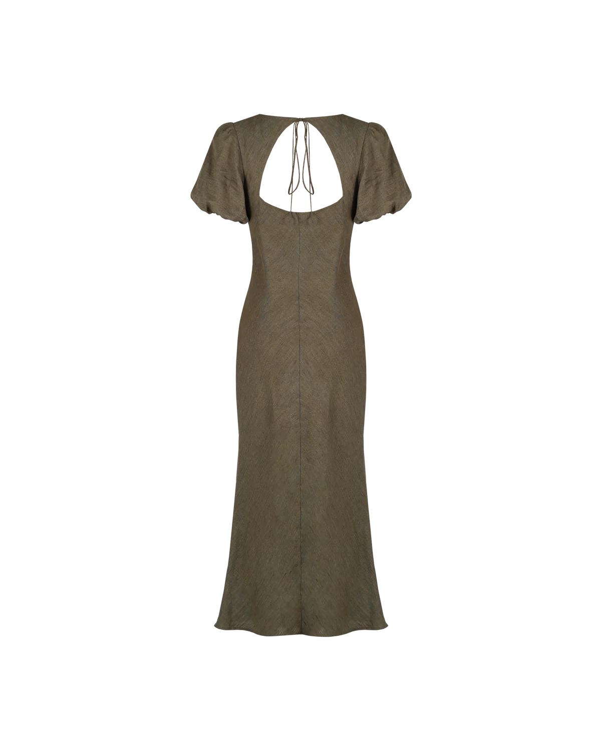 Kos Linen Midi - Khaki