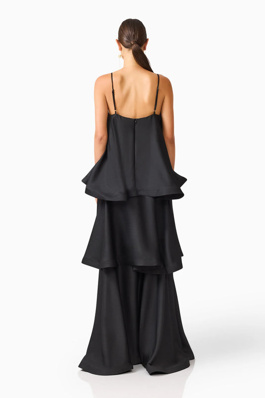 Tilly Tiered Dress - Black