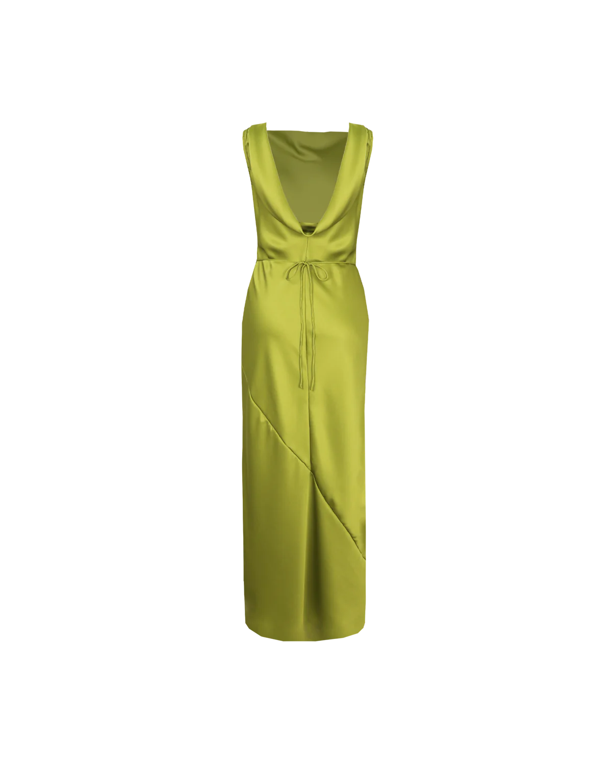 Firebird Cowl Gown Pea Green