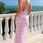 Farida Pink Lace Maxi