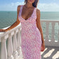 Farida Pink Lace Maxi