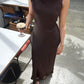 Firebird Cowl Gown Expresso