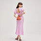 Kos Linen Midi - Pink