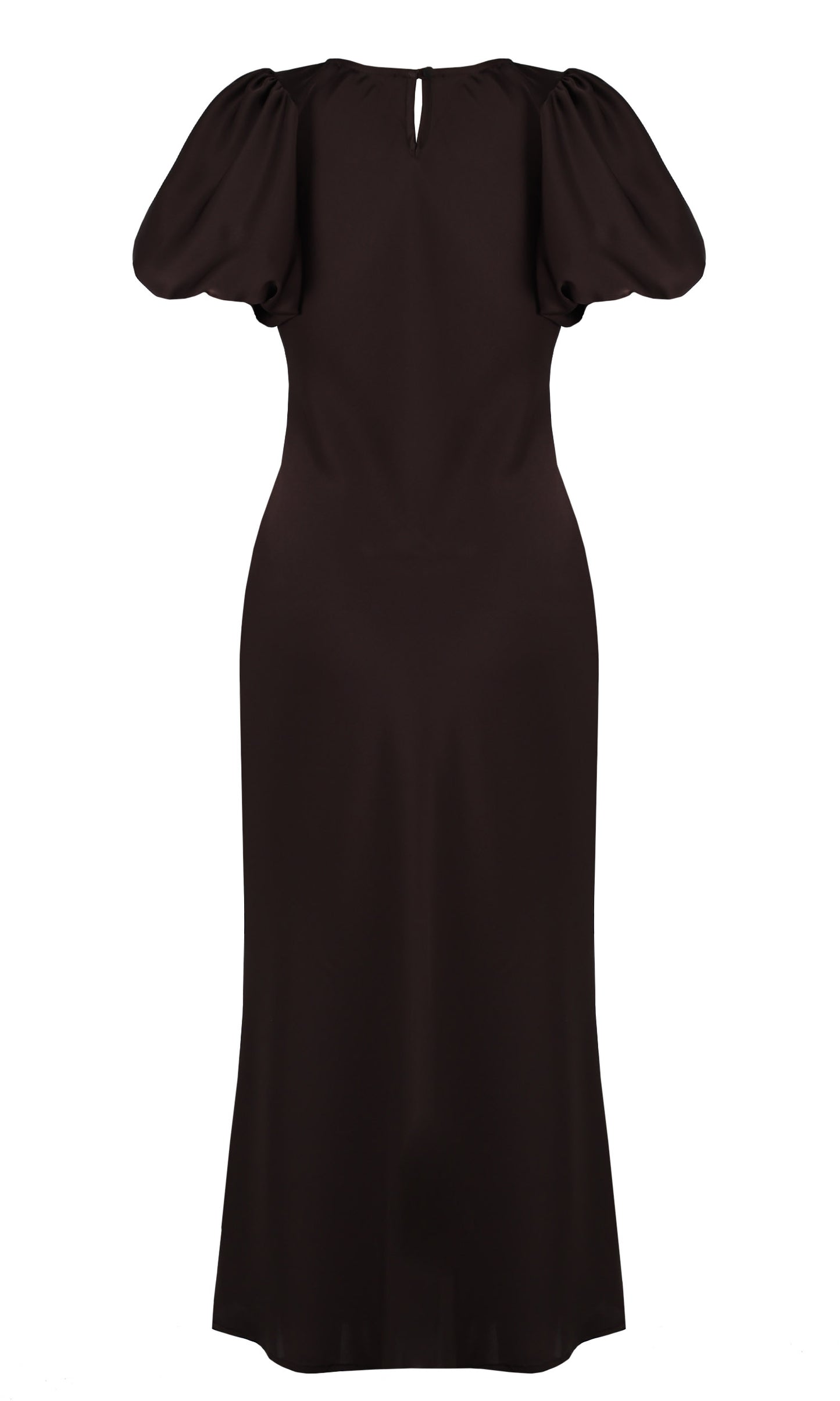 Kendall Satin dress - Espresso