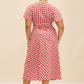 Clover Midi - Red Gingham