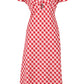 Clover Midi - Red Gingham