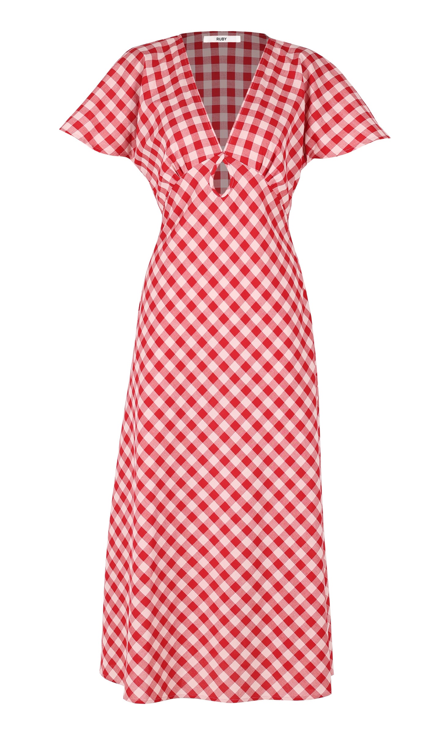 Clover Midi - Red Gingham