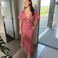 Clover Midi - Red Gingham
